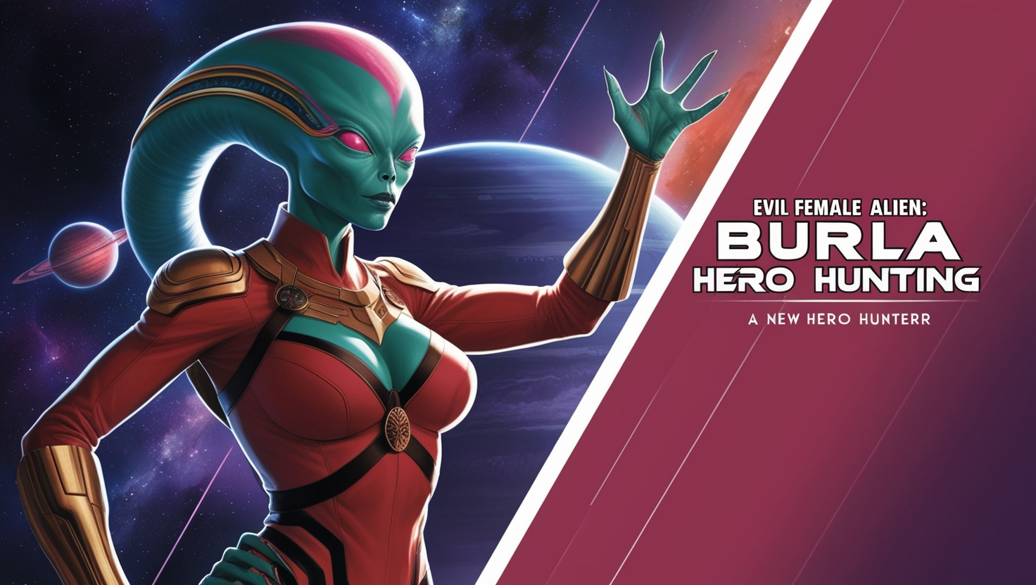 Evil Female Alien Burla: Hero Hunting