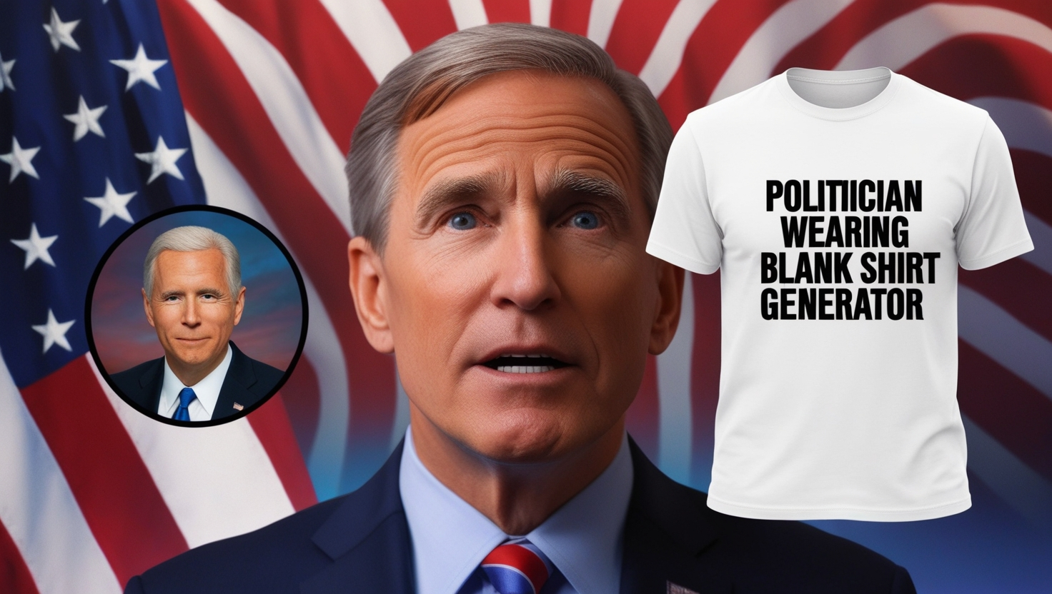 Politician Wearing Blank Shirt Meme Generator