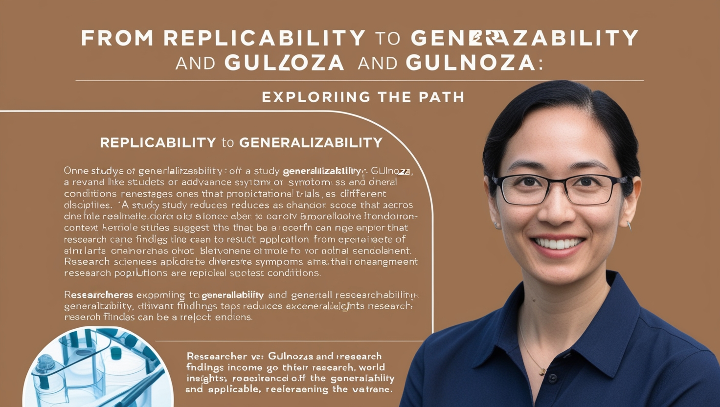 From Replicability to Generalizability and Gulnoza