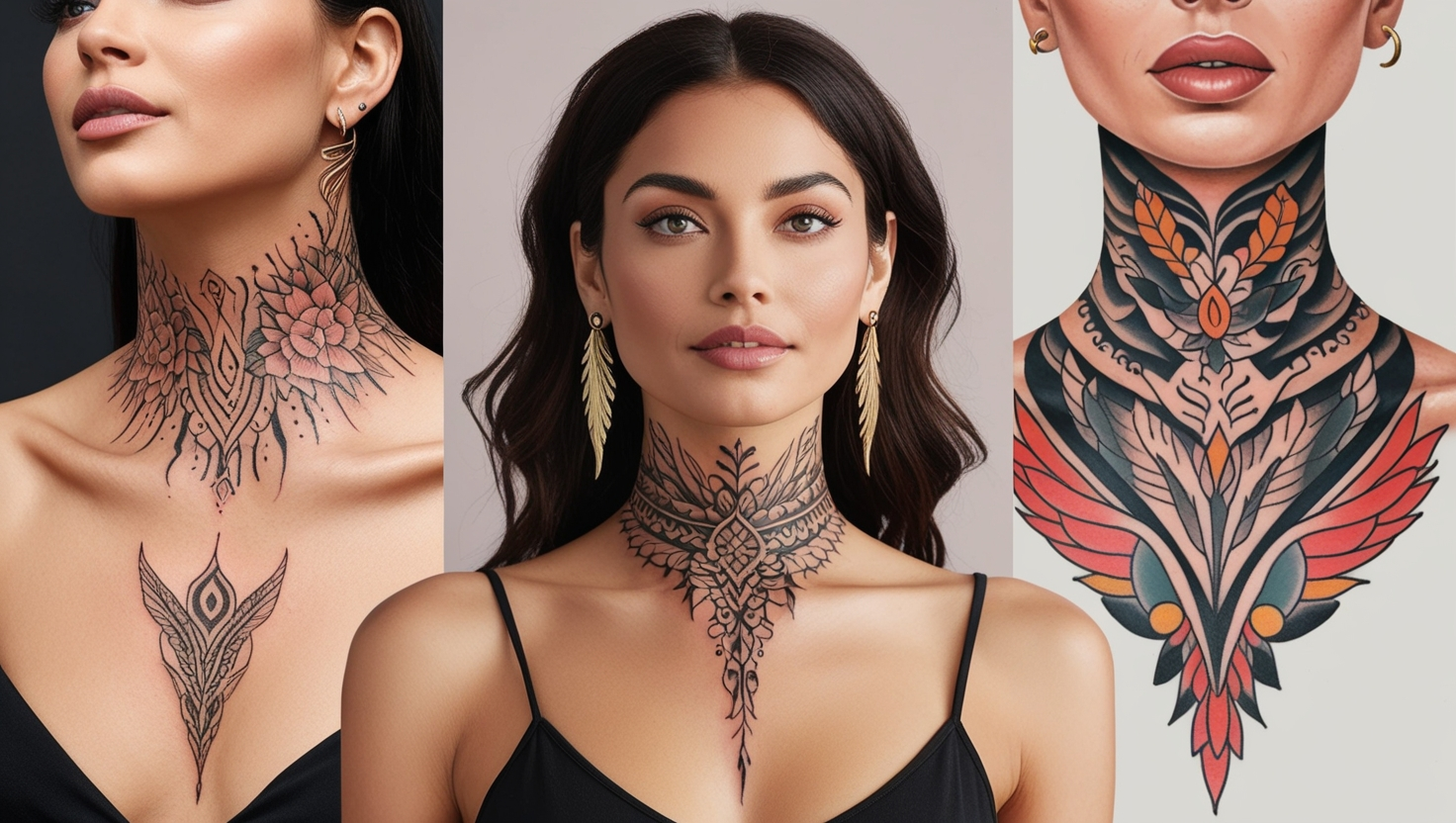 Neck Tattoos for Women