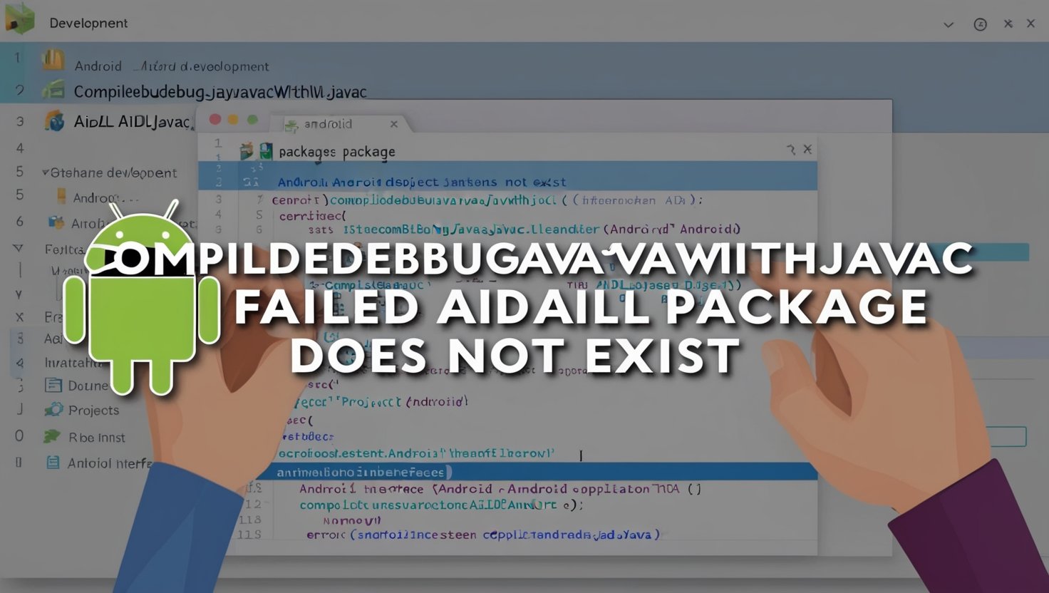 compiledebugjavawithjavac failed aidl package does not exist